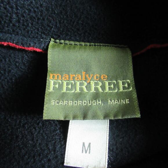 Vintage Maralyce Ferree Jacket Women Medium Red Black Reversible Ribbed Designer - Picture 5 of 7